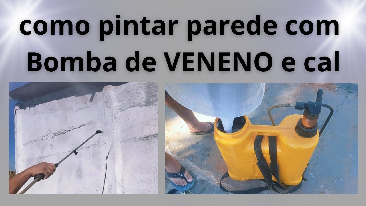 Como pintar paredes com bomba de veneno e cal