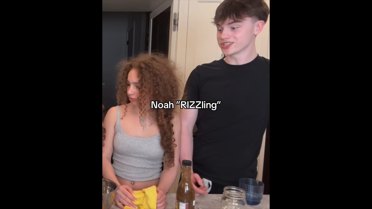 NOAH THE RIZZER🤭🥴💞👀 Subscribe! #sisters #curlyhair #kalogeras #edit #baddie #triplets