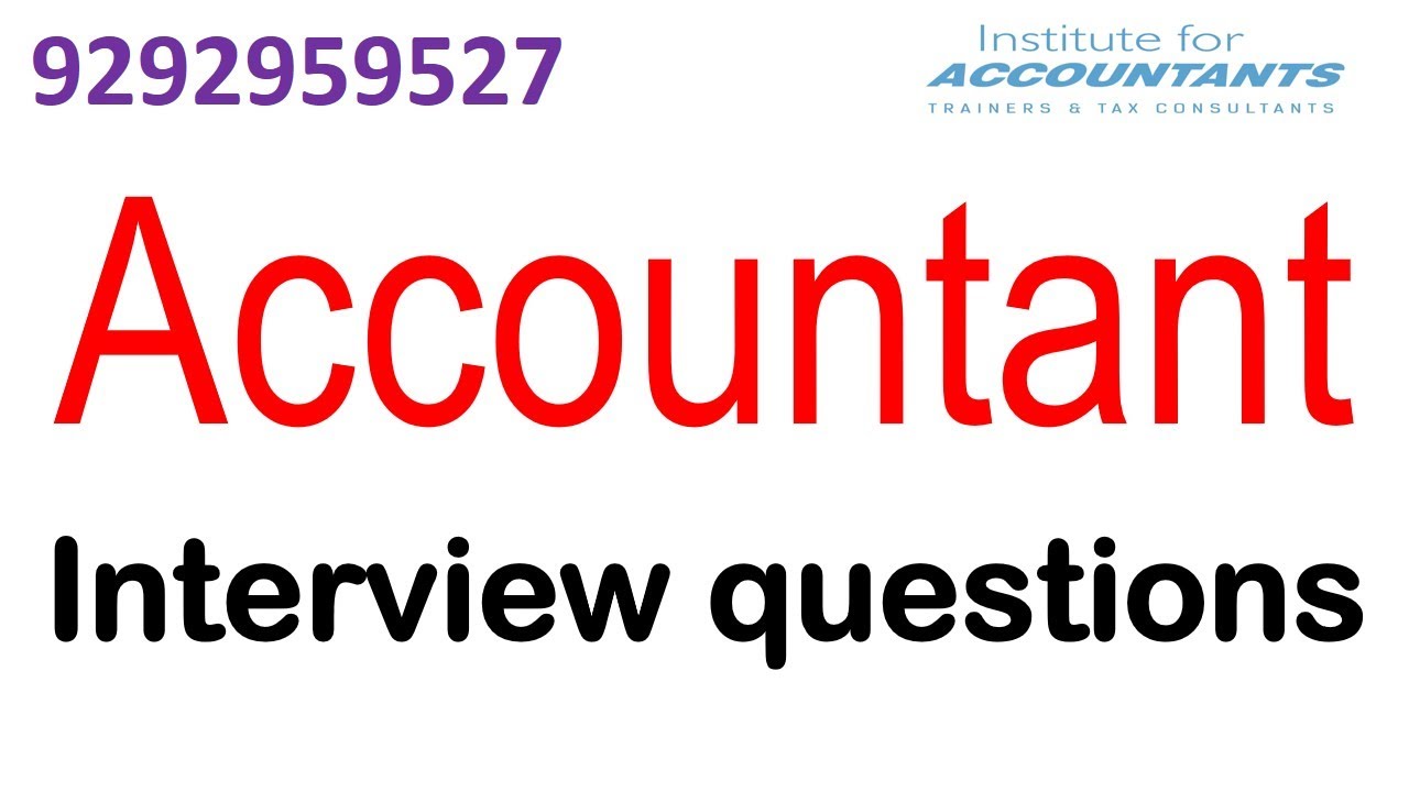 ACCOUNTANT JOB- INTERVIEW BASED QUESTIONS & ANSWERS-Business Accounts/GST/TDS/PF