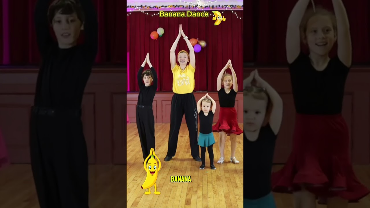 Banana Dance 🍌 | Dance Along with BDK | Fun Toddler Dance  #bdk #ballroomdancekids #toddlerdance