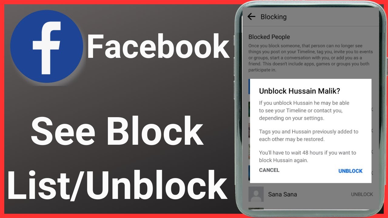 How to see block list on facebook | How to unblock someone on facebook