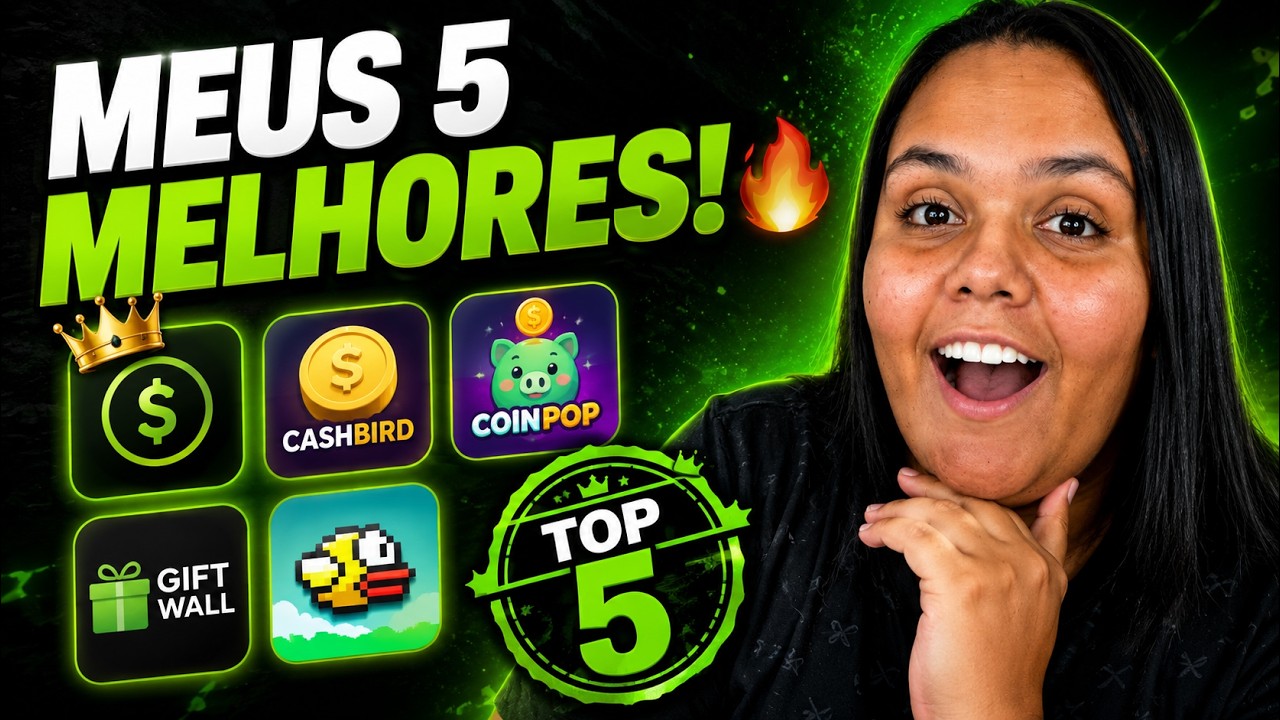 TOP 5 Aplicativos de RENDA EXTRA que eu REALMENTE RECOMENDO
