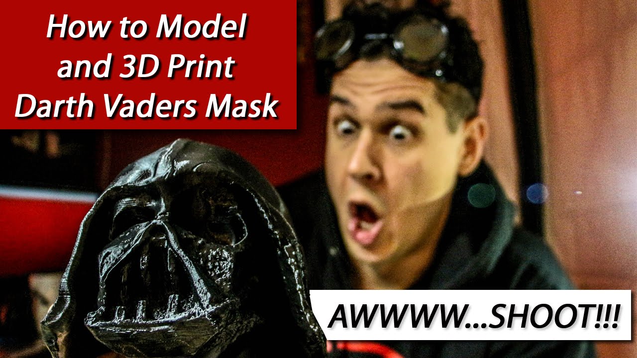 How to 3d Print and Model Darth Vaders Melted Mask