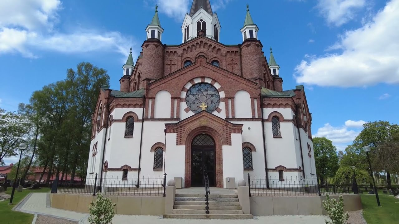 Sweden, walking tour of the small town Tranemo