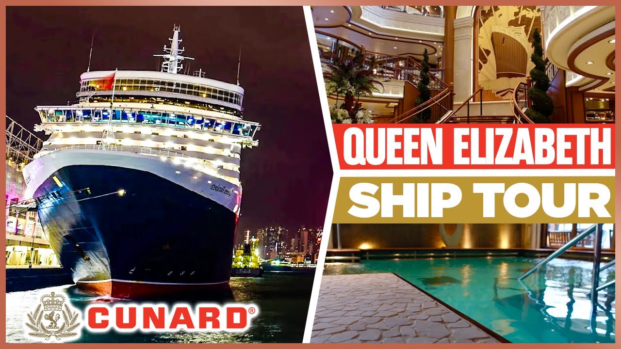 Полный тур по лайнеру Queen Elizabeth от Cunard