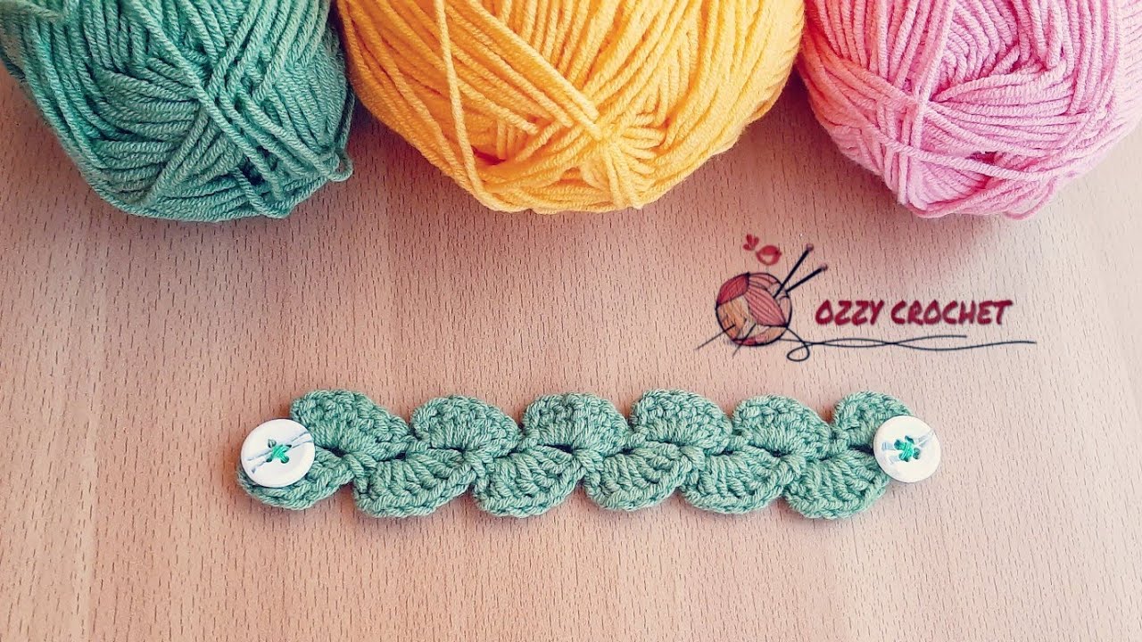 كروشيه: وصلة الكمامة بغرزة سهلة :بالقطن |Ozzy Crochet