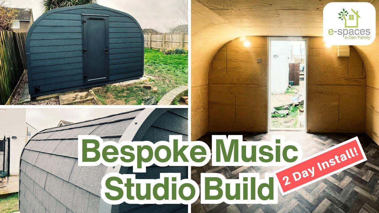 Timelapse build of a Bespoke Music Studio in South Wales, 2 Day install.