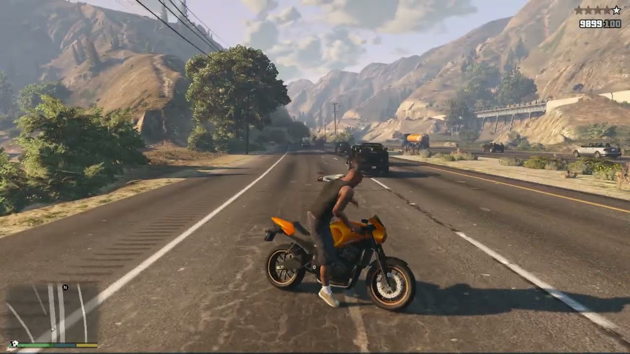 GTA V pc game test on rx550 4gb - high settings