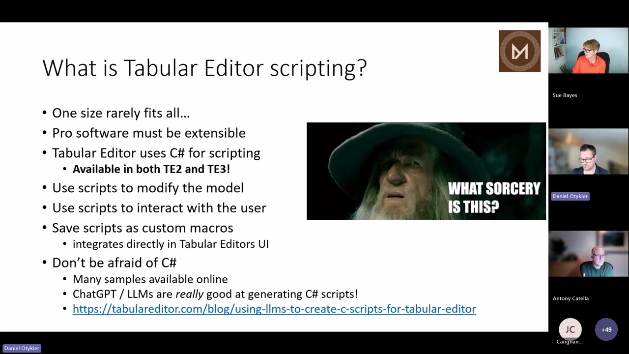 Tabular Editor Scripting Magic: Master Models, Macros & DAX Automation with Daniel Otykier