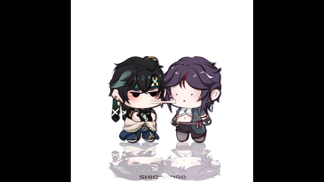 ocXcanon&bull; KazuKini/KinUshi #genshinimpact #ocxcanon #kazushi #genshinoc #art