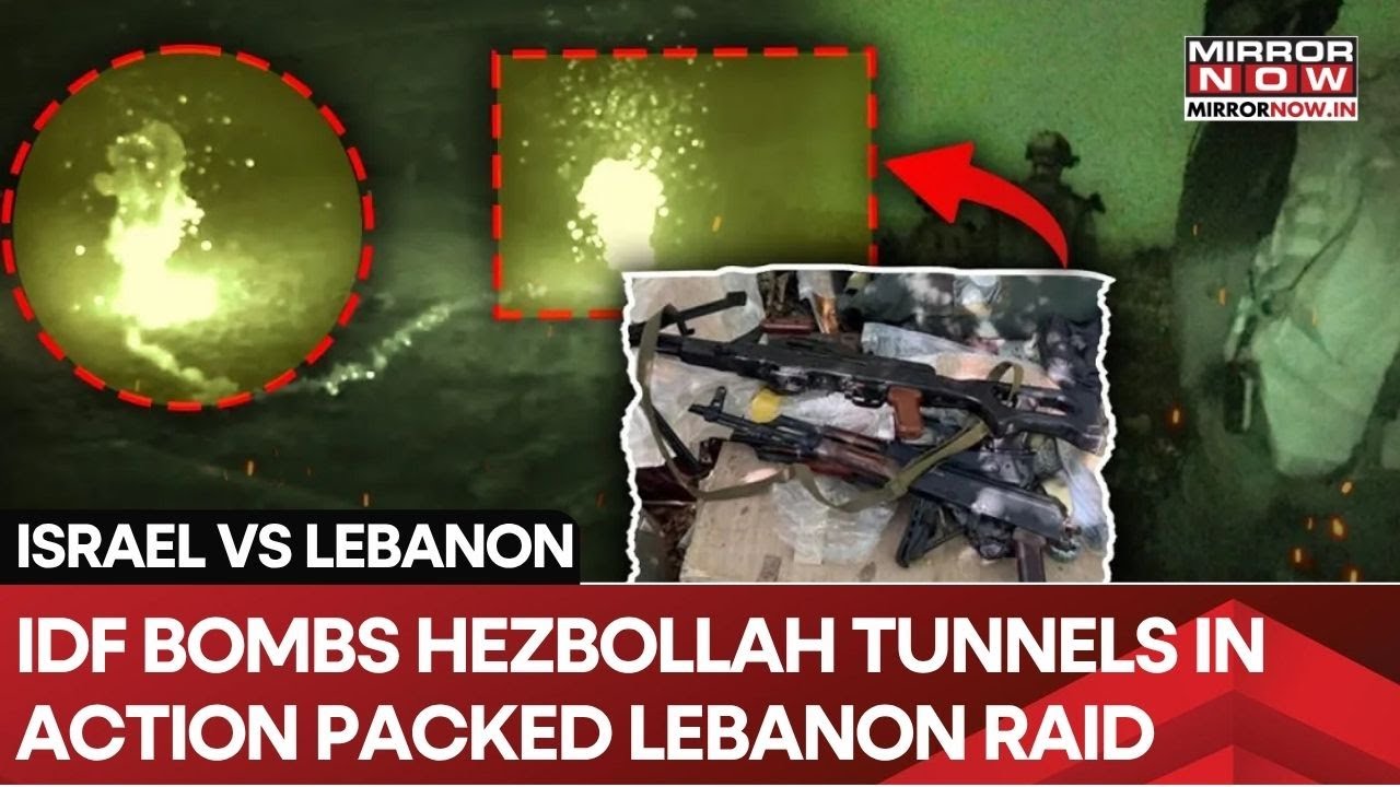 IDF's Fiery Lebanon Raid On Cam: Hezbollah Tunnels, Weapon Depot Bombed | Watch Dramatic Op