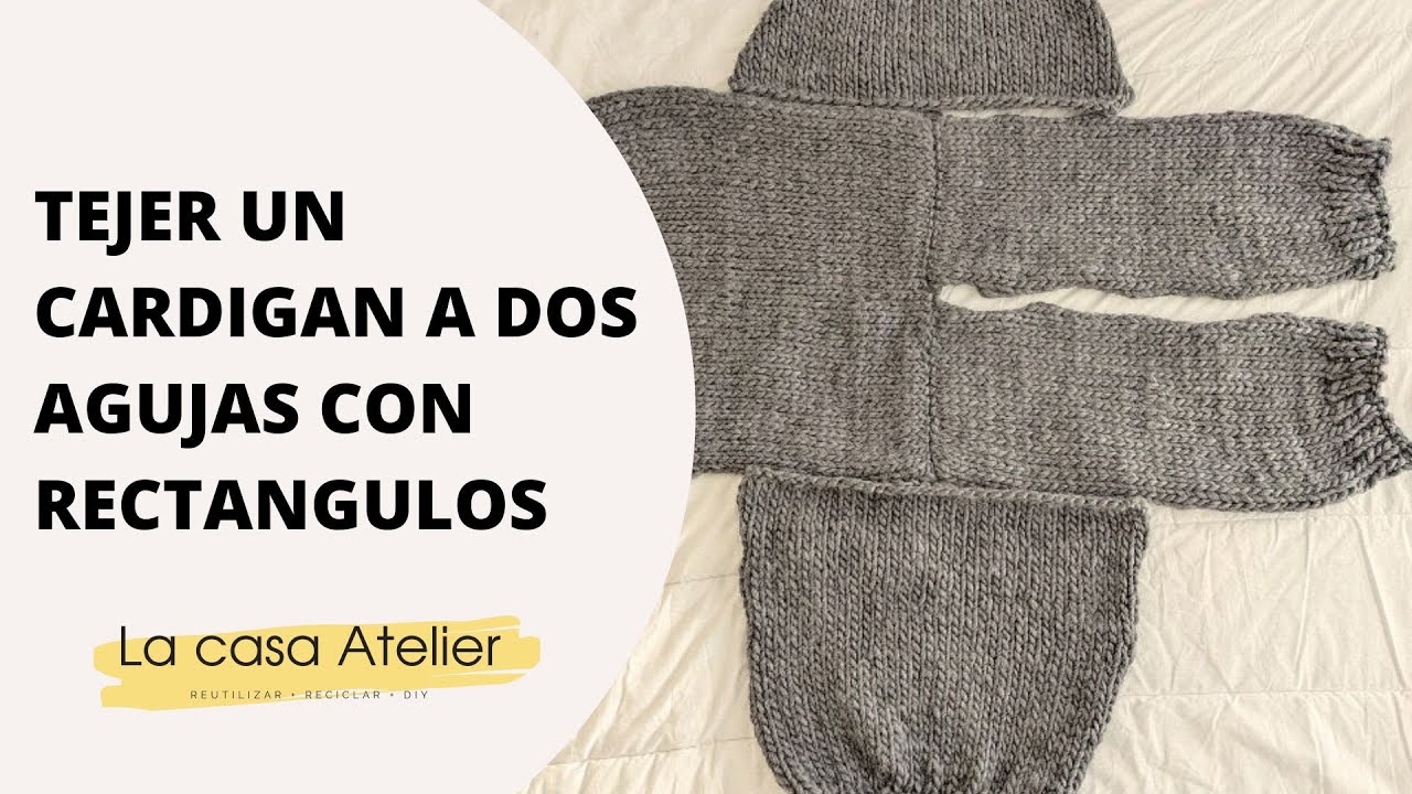 TEJER UN CARDIGAN A DOS AGUJAS FACIL. Capitulo 8 