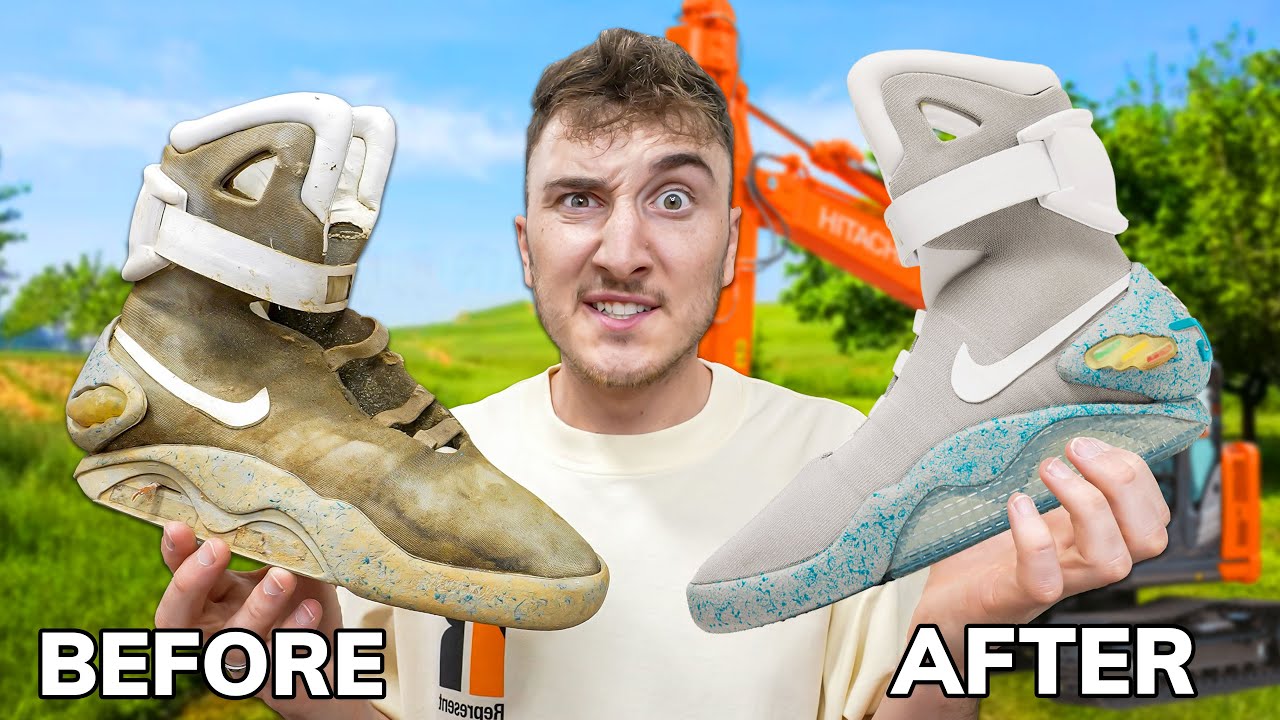 Я ПОЛНОСТЬЮ восстановил кроссовки Nike Mages за 35 000 долларов, принадлежавшие Уистлину Дизелю...