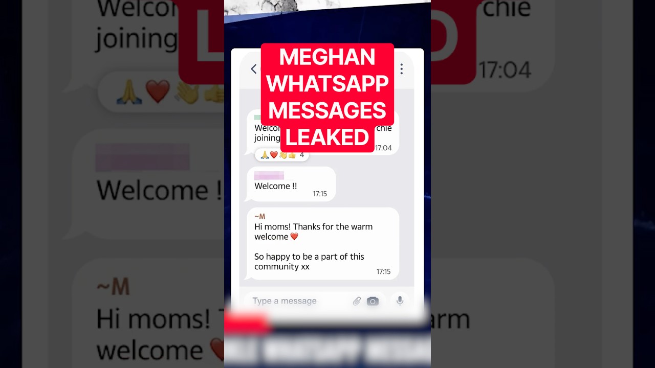 СЛИВ переписки Меган Маркл в WhatsApp мамами из школы в Оксфорде: месть принцессы Кэтрин
