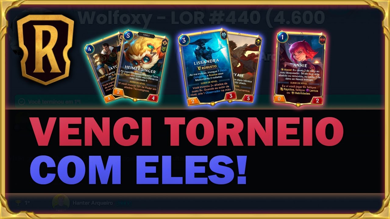 LINEUP PARA TORNEIO DE LOR! #0 Legends Of Runeterra