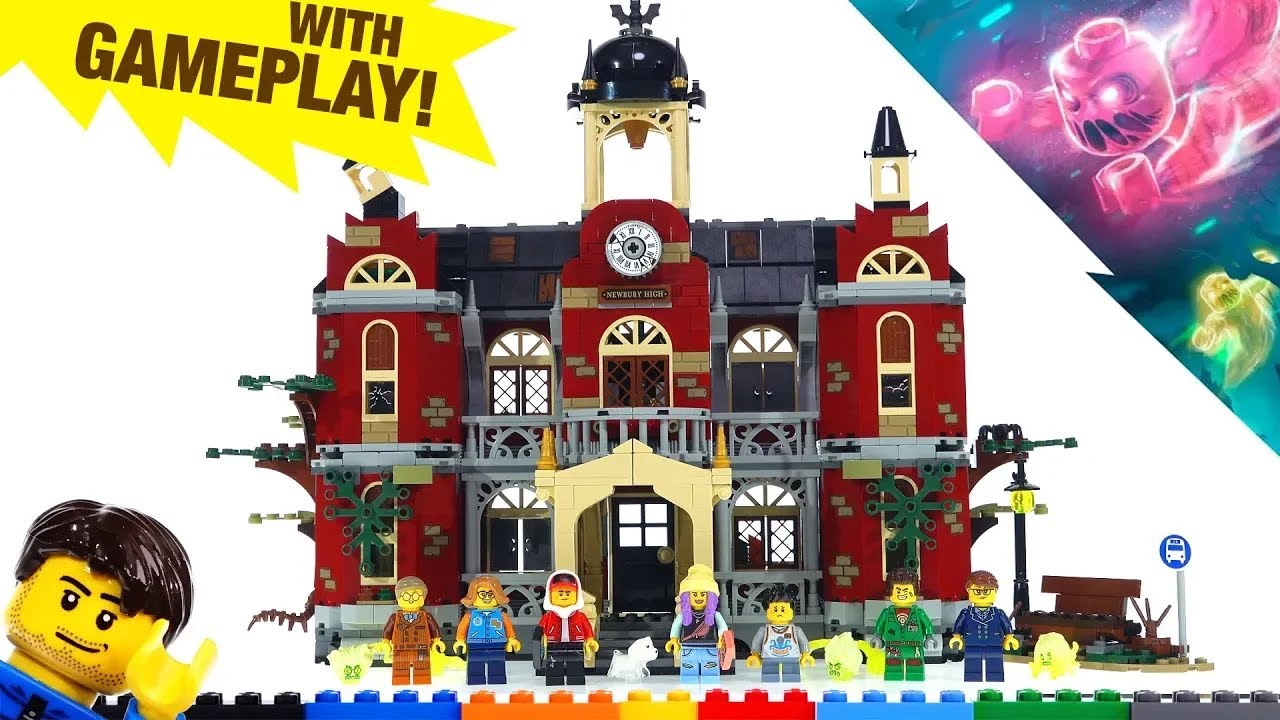 🔄 LEGO Hidden Side 2019 Newbury Haunted High School & app gameplay review! 70425