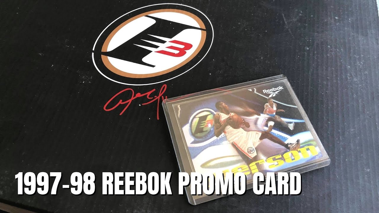Рекламная карта Аллена Айверсона 1997&ndash;98 SKYBOX REEBOK &laquo;ОТВЕТ&raquo;