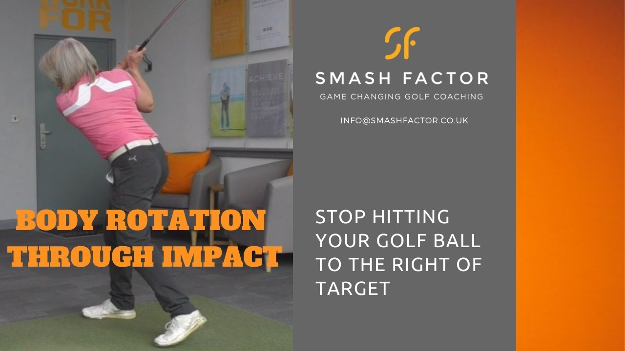 STOP hitting golf shots to the right, rotate better through impact