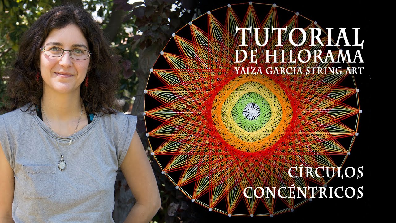 Tutorial Hilorama - círculos concéntricos - String Art