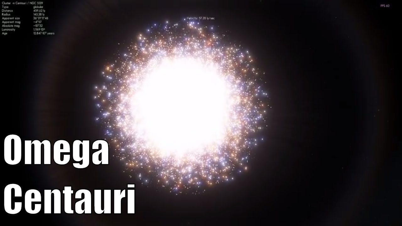OMEGA CENTAURI - Giant Star Cluster Or Dead Dwarf Galaxy?