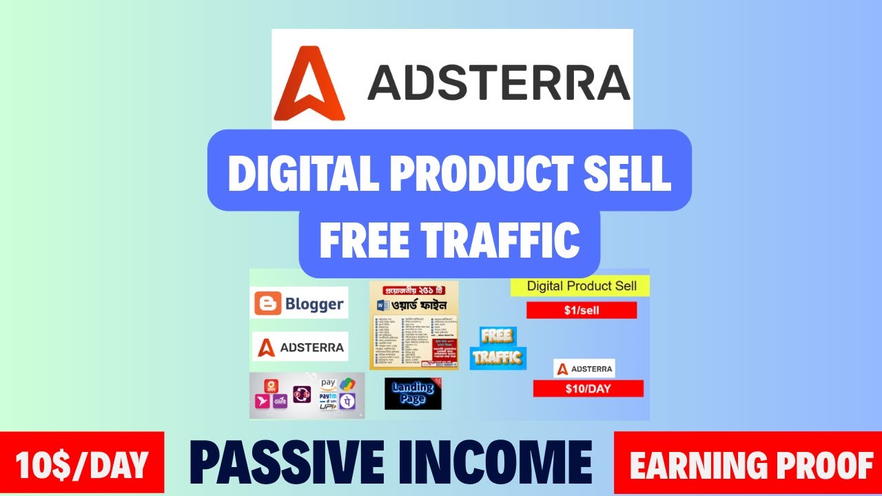 Make $100/Day with Blogger Landing Page + Adsterra | Free Digital Product +Traffic Method
