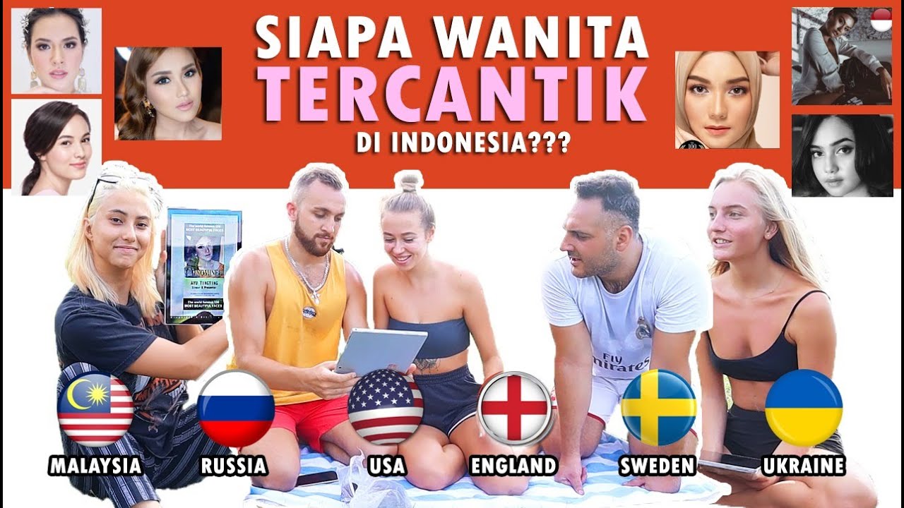 SIAPA WANITA TERCANTIK DI INDONESIA? | REAKSI BULE 6 NEGARA