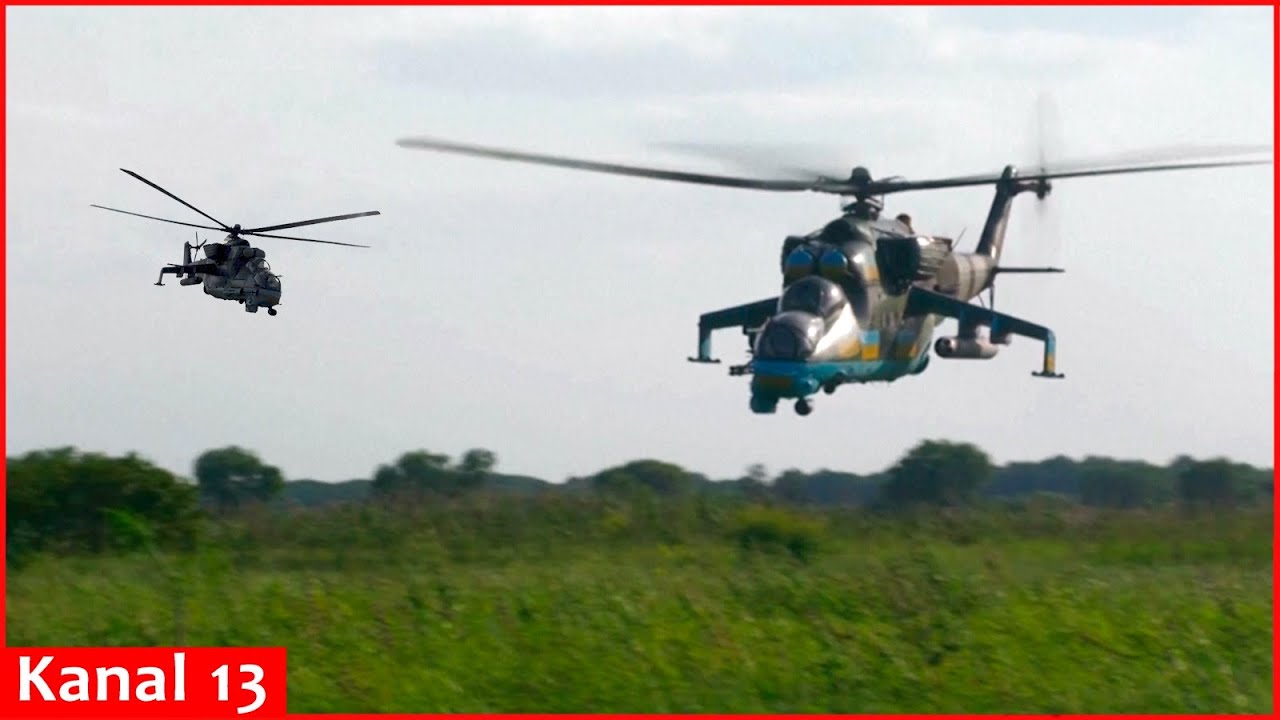 Ukraine attack helicopter flies sorties on Russian positions