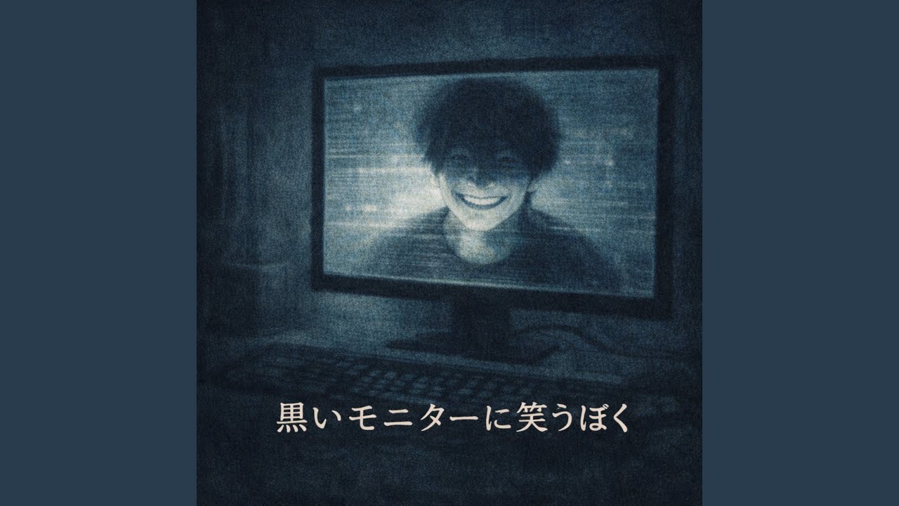 黒いモニターに笑うぼく
