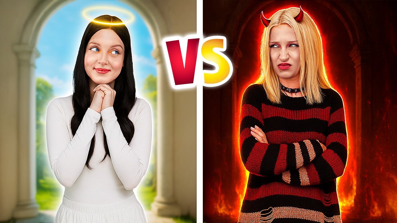 👗금발 vs 갈색 머리 패션 해킹 🤯✨ 좋은 스타일 대 나쁜 스타일 트릭 & 웃긴 순간들 by 123 GO!