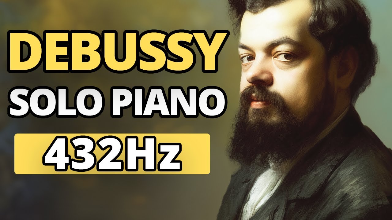 Debussy - Solo Piano & Animated AI Art | 432 Hz | Study, Sleep, Background