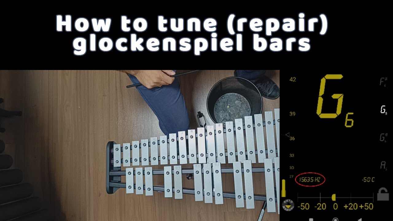 How to tune (repair) glockenspiel bars