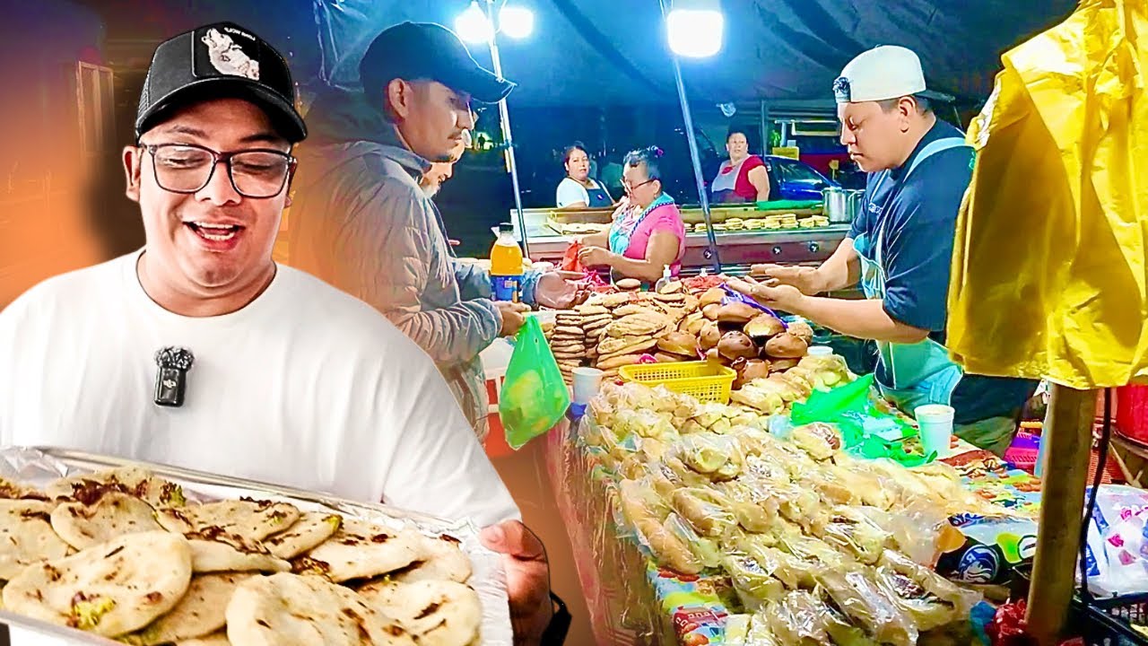 4:00 AM COMIDA PARA LA GENTE TRABAJADORA EN  EL SALVADOR 🇸🇻