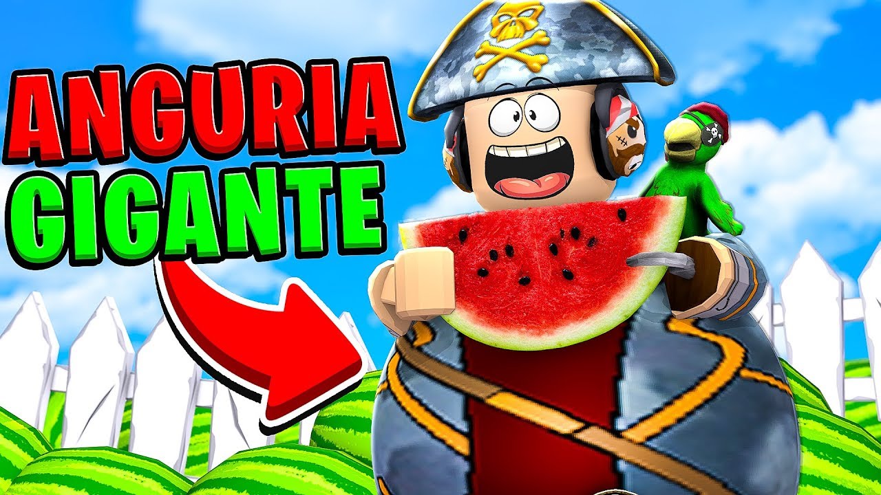 MANGIO UN'ANGURIA GIGANTE E DIVENTO IL PIÙ CICCIONE DEL MONDO! - ROBLOX
