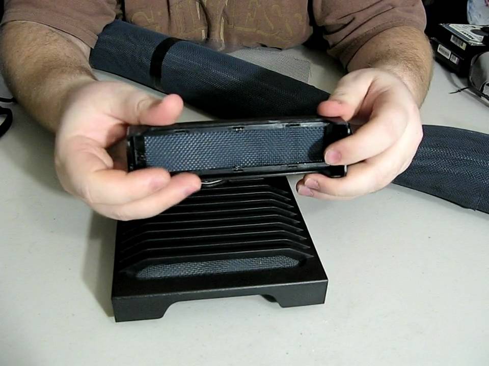 Custom air filters for Cooler Master HAF 932 case.