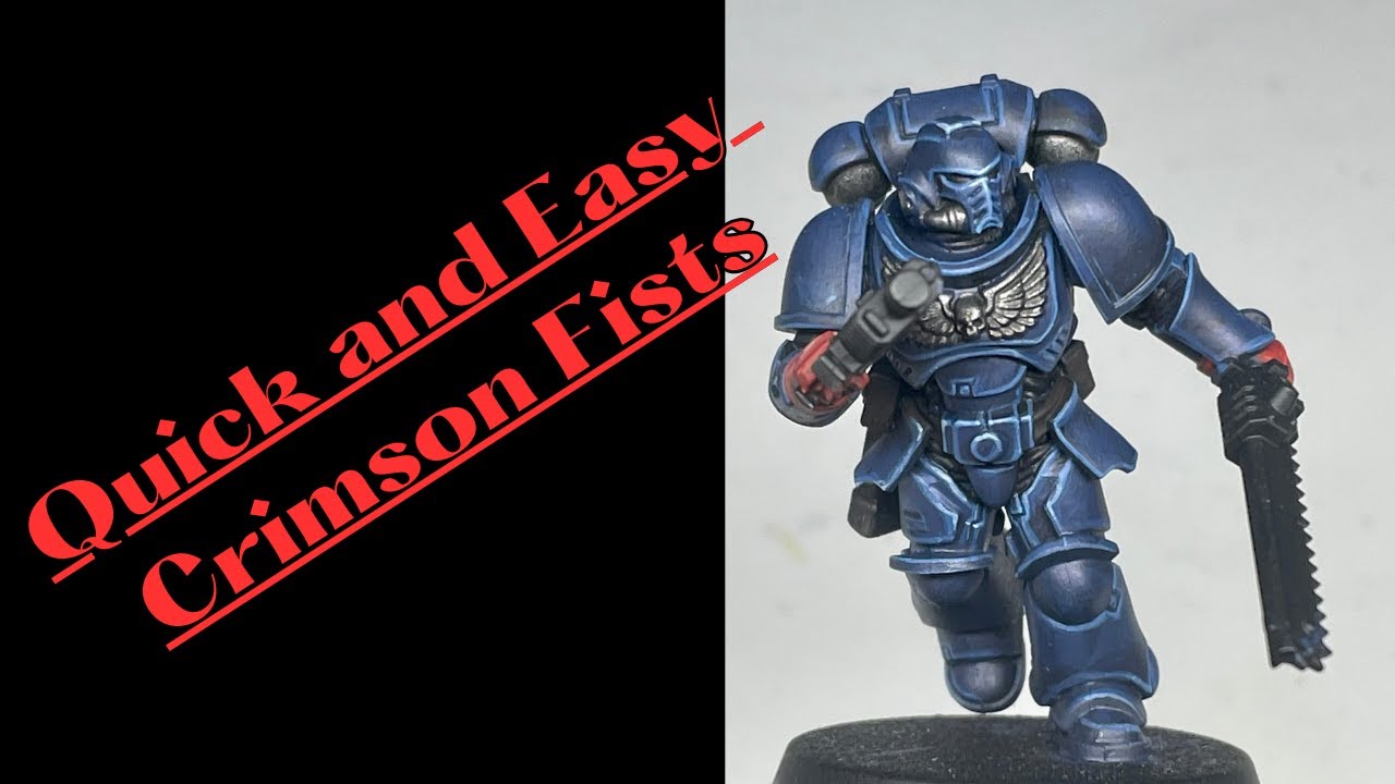 Quick and Easy Crimson Fists | Warhammer 40k | Eavy Metal Style