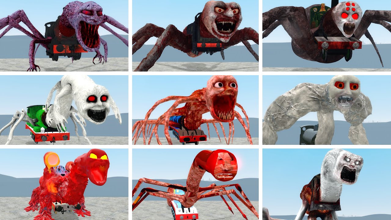 New Monster Cursed Thomas and Friends Family !? - Garry's Mod