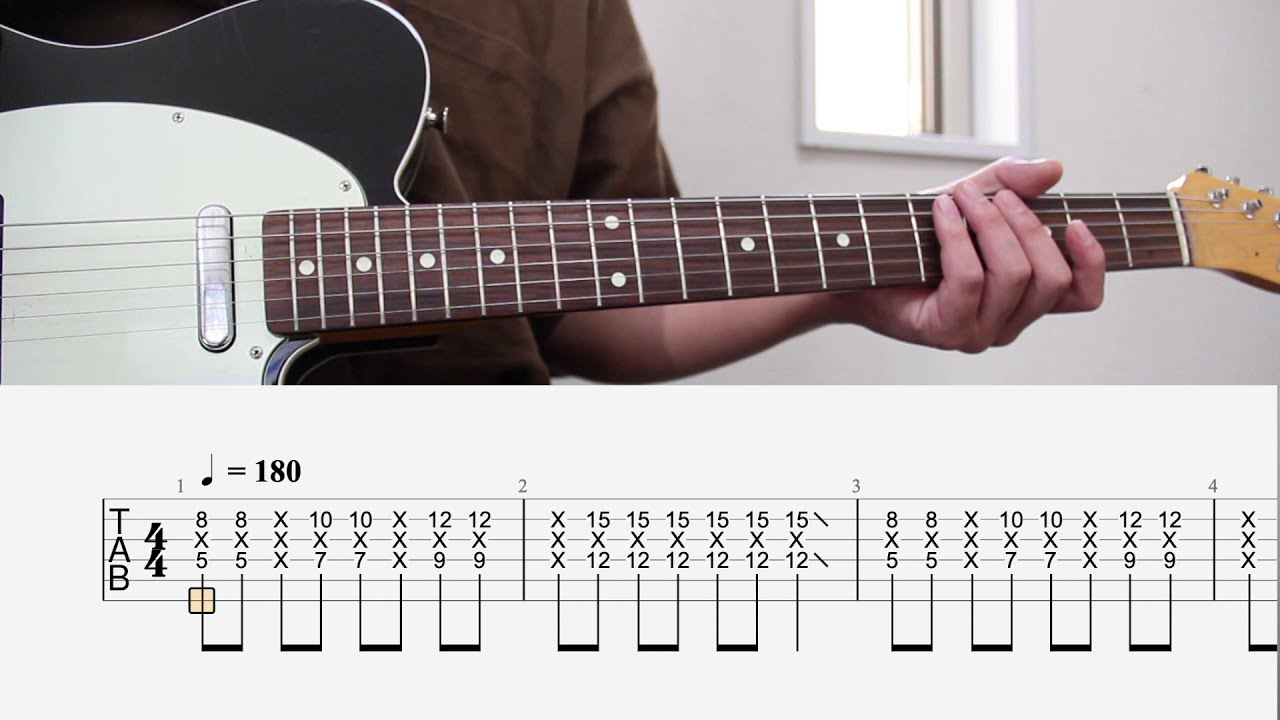 【TAB譜付き - しょうへいver.】ラブコール - ポルカドットスティングレイ（Polkadot Stingray）リードギター（Guitar）
