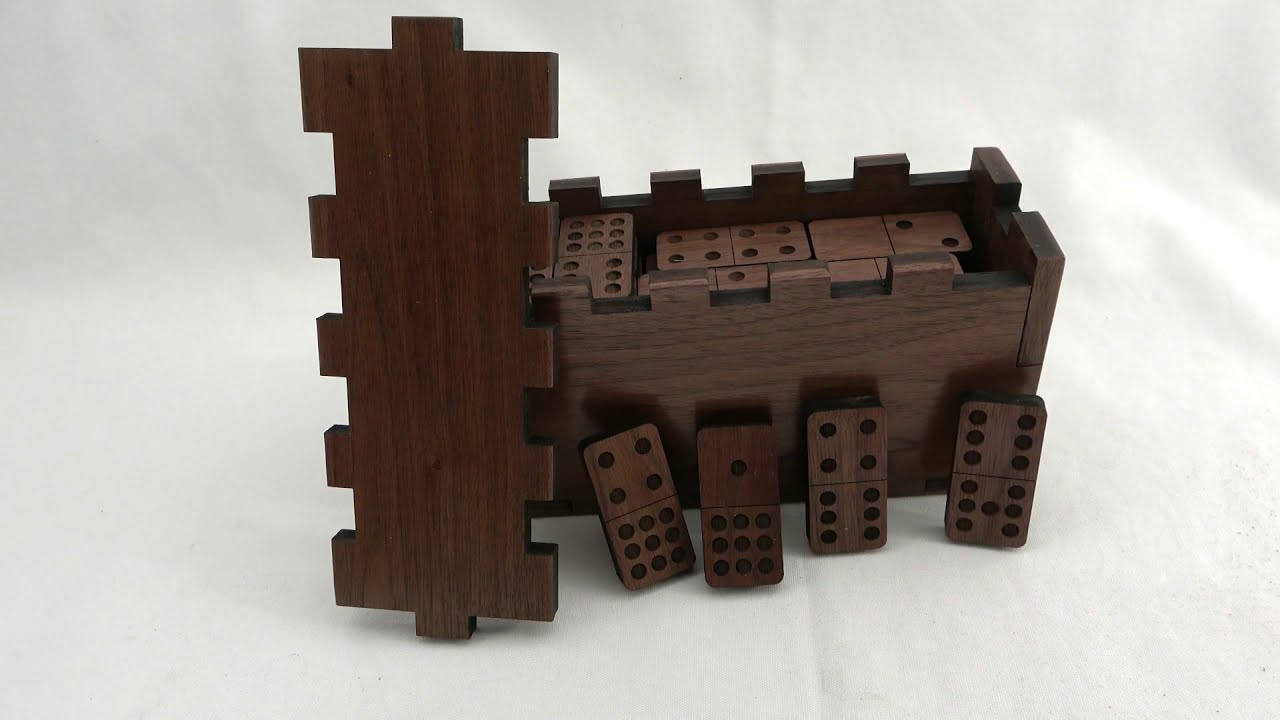 Handcrafted/Laser Cut Double Nine Domino Set