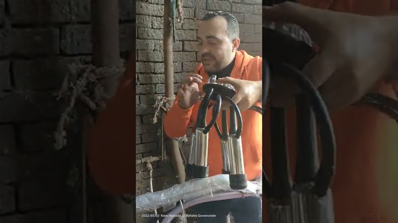 تعالوا انهارده نشوف عملي ومن داخل المزرعه ازاي نحلب بالحلابة ونتعرف علي كل قطعه فيها