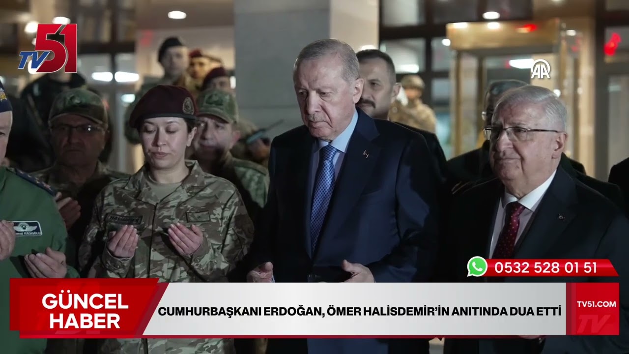 Cumhurbaşkanı Erdoğan, Ömer Halisdemir’in Anıtında Dua Etti 
