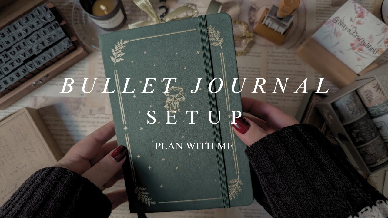 Настройка Bullet Journal | Планируйте вместе со мной в моём новом журнале | Причудливая тема