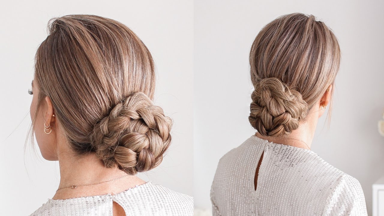 EASY BRAIDED UPDO ✨ | Beginner Hairstyle for Medium Long Hair