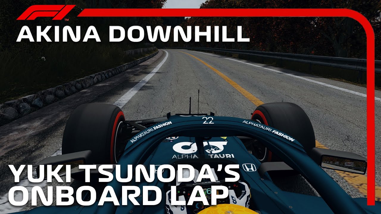 F1 2021 Akina Downhill | Yuki Tsunoda Onboard | Assetto Corsa