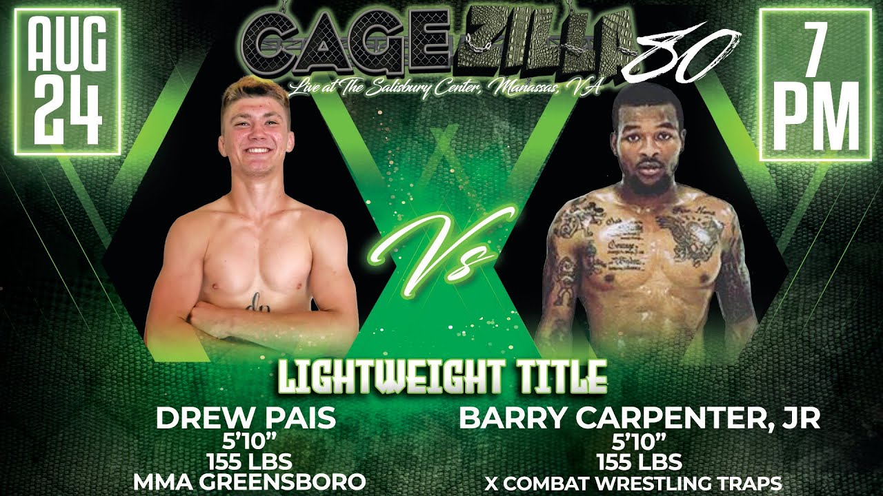 CageZilla 80 - Drew Pais vs Barry Carpenter Jr.
