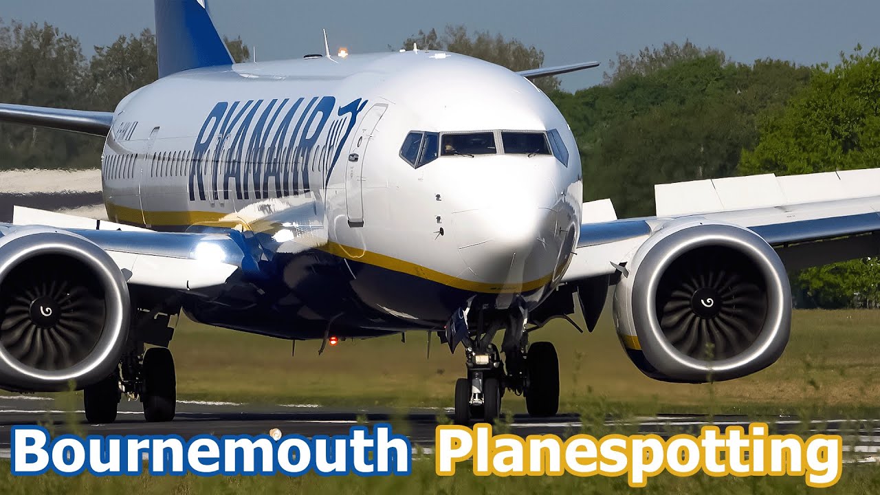 BOURNEMOUTH AIRPORT | Planespotting | 4K