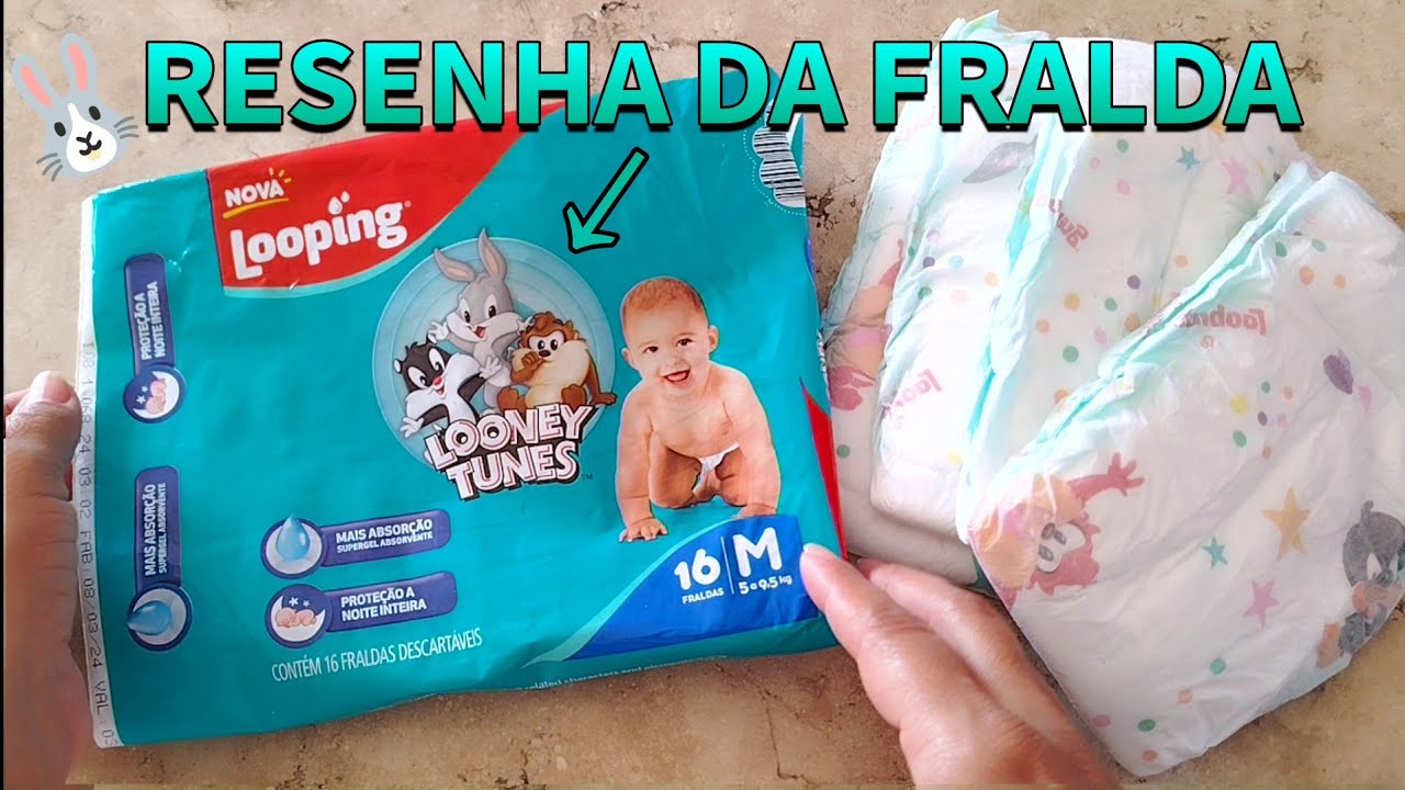 FRALDA LOONEY TONES  NOVA LOOPING ' RESENHA- Elly Ferreira