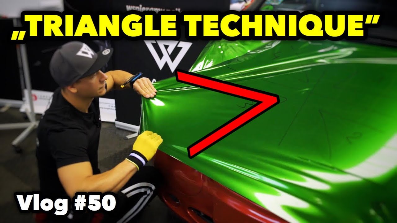 Triangle Technique (Technika Trójkątów), czyli: Jak Rozłożyć FOLIĘ na Lustro? Wrapster | - Vlog #50
