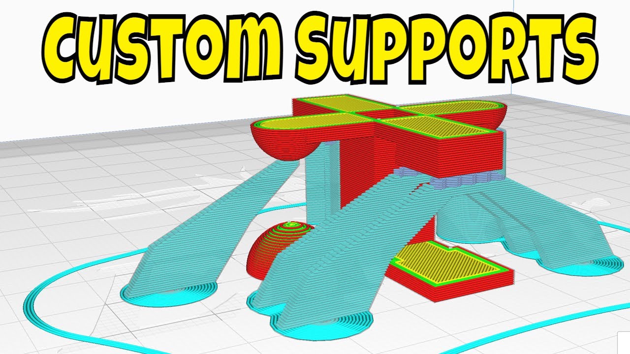 New Unique Custom Supports in Cura Slicer