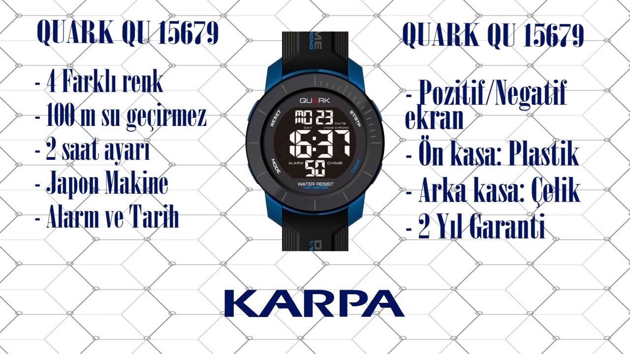 Sadelik diyen sportif beylerin tercihi: QUARK QU 15679 - KARPA Video Kılavuz ve Saat İncelemeleri #1