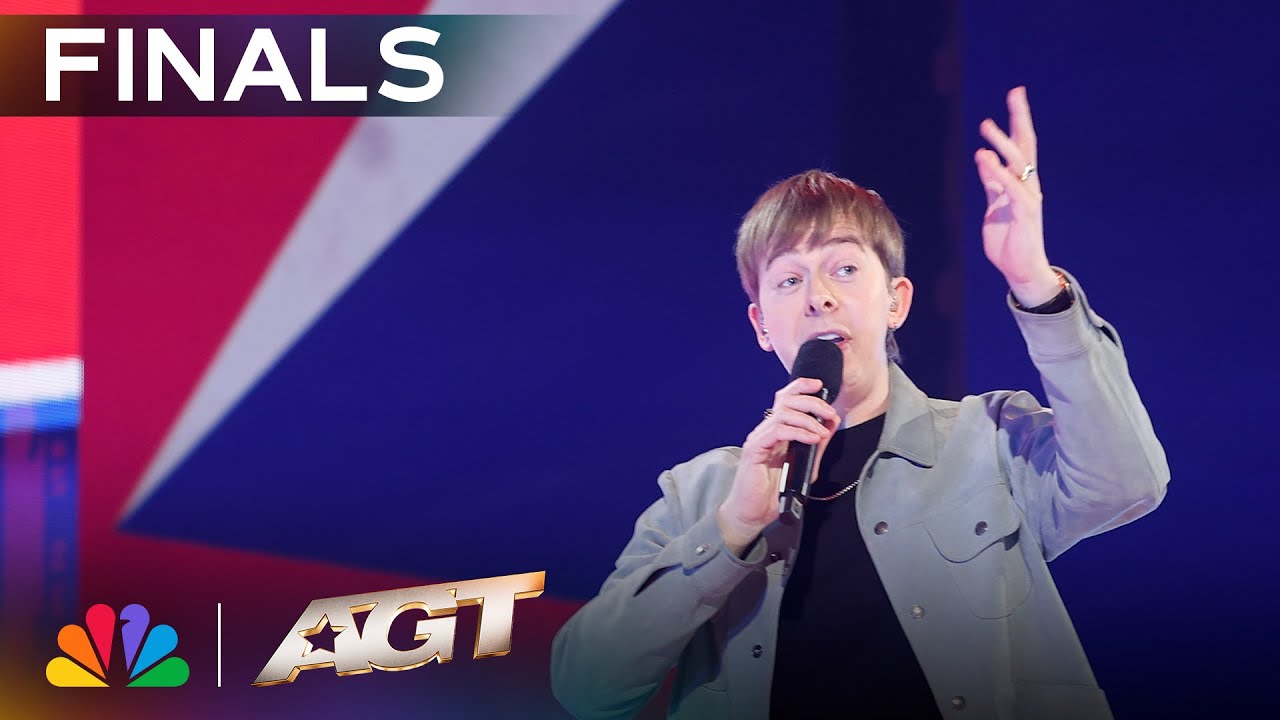 Chris Turner Risks It All With Lightning Fast Freestyle Rap! | Finals | AGT 2025